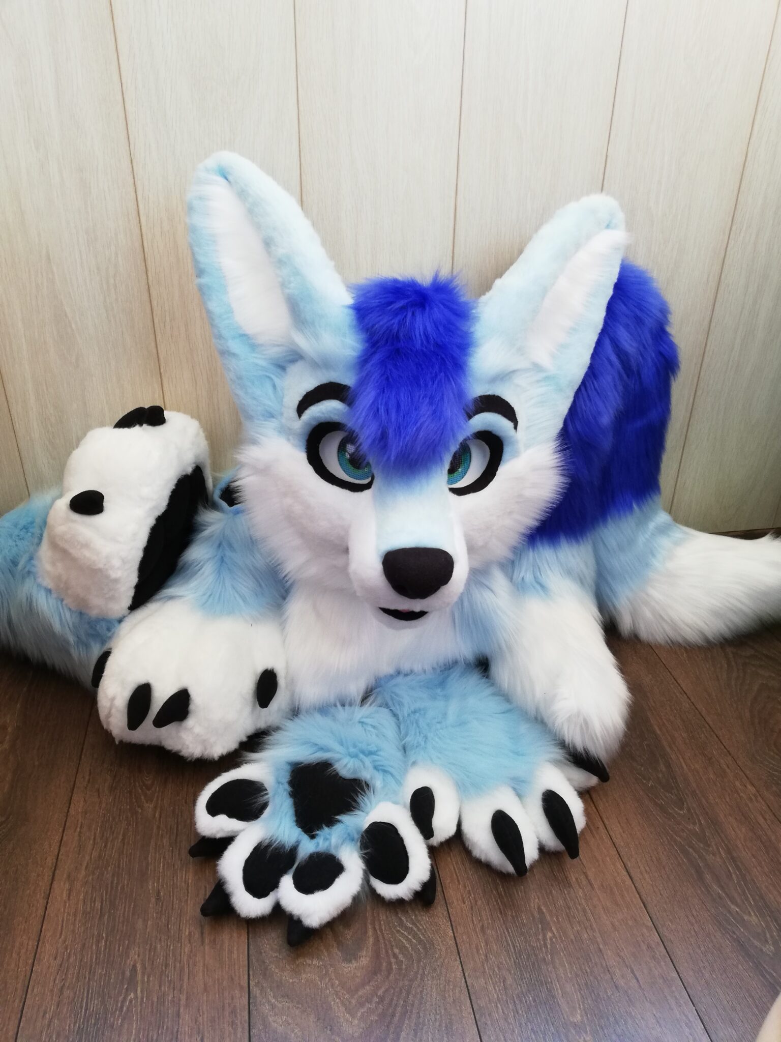 Full fursuit Light Blue Fox | Angel Tigress Fursuit Studio